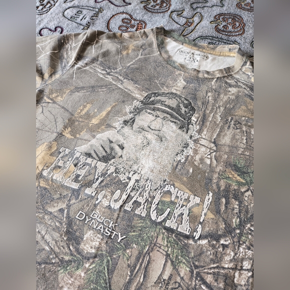 Duck Dynasty Si Robertson T-Shirt - Camouflage Hey Jack Redneck Tee - Men's 2X - Picture 1 of 5